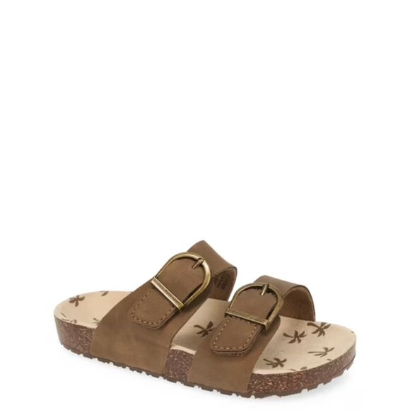 Wonder Nation Little & Big Boys Two Buckle Sandals, Size 1, Slip-On, Medium - Picture 1 of 7